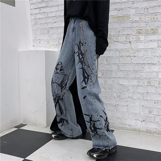 Jeans Vintage Lavados Rectos Cintura Alta Estilo Papá - Image 9