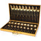 Juego de Cubiertos 36 Piezas Acero Inoxidable con Caja de Madera