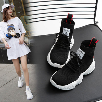 Zapatillas Deportivas Blancas para Mujer con Suela Gruesa y Malla Transpirable - Image 10