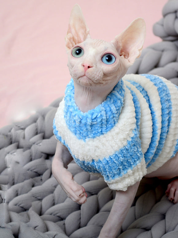 Suéter Térmico de Algodón para Gatos Sin Pelo - Abrigo Invernal
