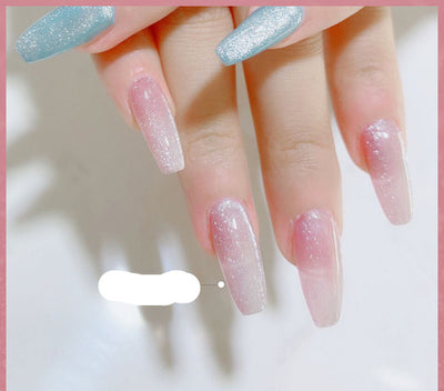 Esmalte de Uñas Efecto Ojo de Gato con Cristales de Té con Leche - Image 17