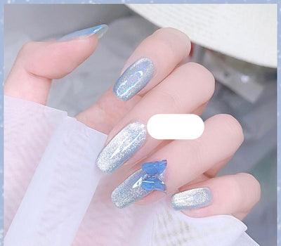 Esmalte de Uñas Efecto Ojo de Gato con Cristales de Té con Leche - Image 16