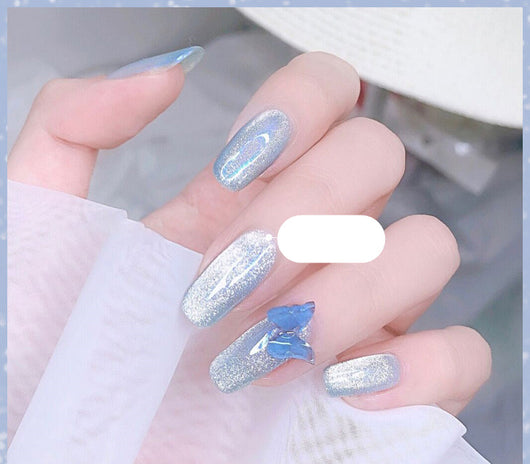 Esmalte de Uñas Efecto Ojo de Gato con Cristales de Té con Leche - Image 16