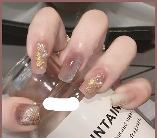 Esmalte de Uñas Efecto Ojo de Gato con Cristales de Té con Leche - Image 14