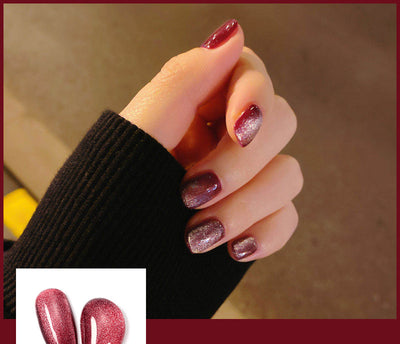 Esmalte de Uñas Efecto Ojo de Gato con Cristales de Té con Leche - Image 19
