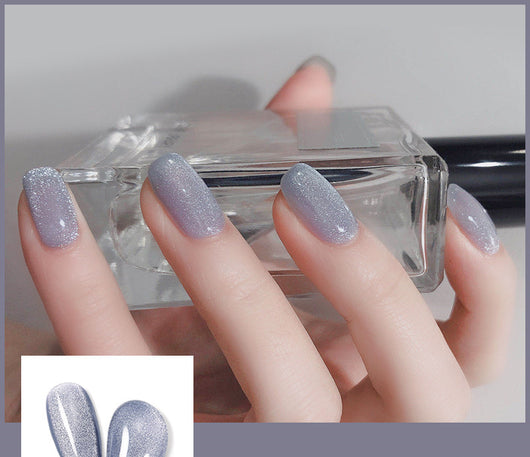 Esmalte de Uñas Efecto Ojo de Gato con Cristales de Té con Leche - Image 28