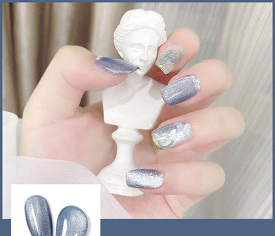 Esmalte de Uñas Efecto Ojo de Gato con Cristales de Té con Leche - Image 25