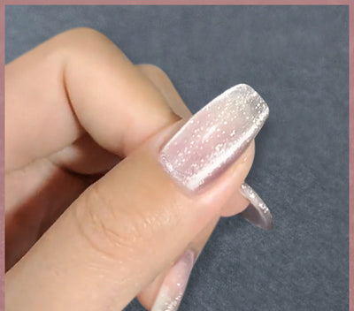 Esmalte de Uñas Efecto Ojo de Gato con Cristales de Té con Leche - Image 29