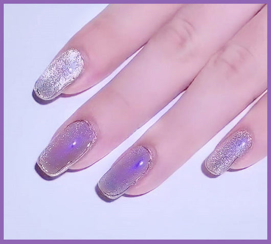 Esmalte de Uñas Efecto Ojo de Gato con Cristales de Té con Leche - Image 36