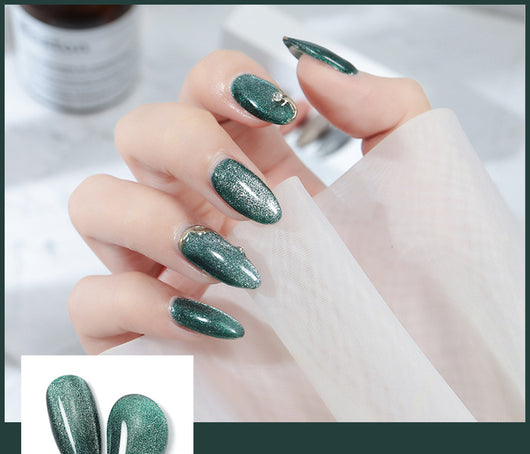 Esmalte de Uñas Efecto Ojo de Gato con Cristales de Té con Leche - Image 37