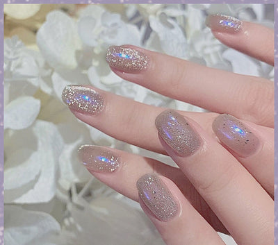 Esmalte de Uñas Efecto Ojo de Gato con Cristales de Té con Leche - Image 38