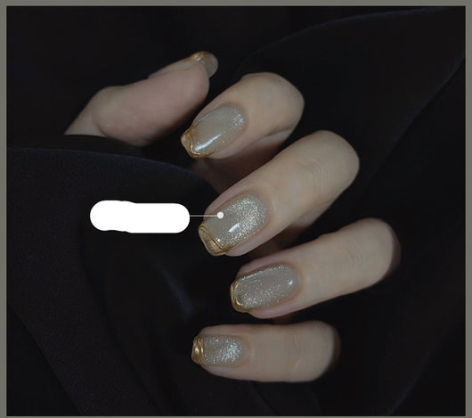 Esmalte de Uñas Efecto Ojo de Gato con Cristales de Té con Leche - Image 40