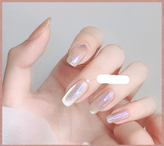 Esmalte de Uñas Efecto Ojo de Gato con Cristales de Té con Leche - Image 42