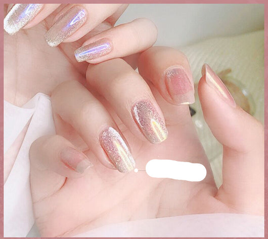 Esmalte de Uñas Efecto Ojo de Gato con Cristales de Té con Leche - Image 45