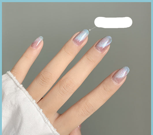 Esmalte de Uñas Efecto Ojo de Gato con Cristales de Té con Leche - Image 51