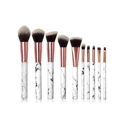 Set de Brochas de Maquillaje con Diseño Marmolado - Image 7