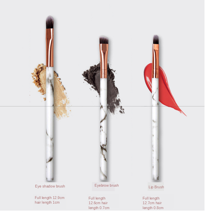 Set de Brochas de Maquillaje con Diseño Marmolado - Image 12