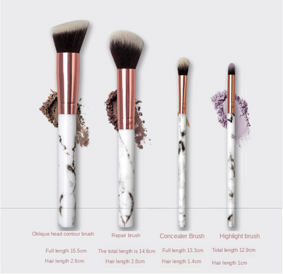 Set de Brochas de Maquillaje con Diseño Marmolado - Image 13