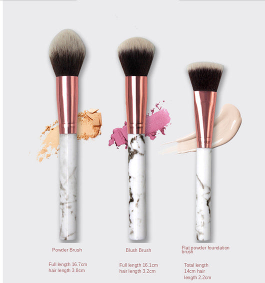 Set de Brochas de Maquillaje con Diseño Marmolado - Image 10