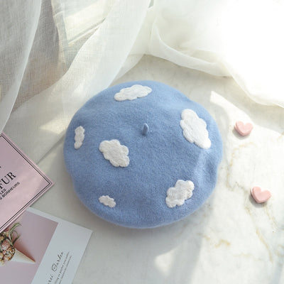 Boina Nube Japonesa de Fieltro de Lana Hecha a Mano - Image 4