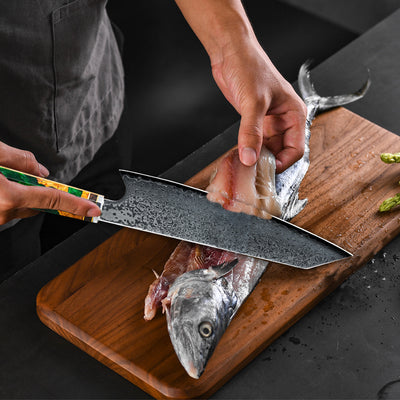 Cuchillo de Chef Acero Damasco Profesional - Image 2