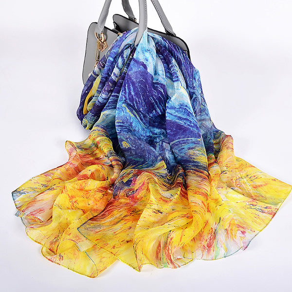 Pañuelo de Seda Mora Larga - Estilo Premium