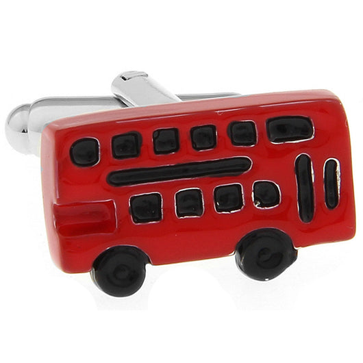 Gemelos Diseño Bus Rojo y Negro Estilo Dripping - Image 5