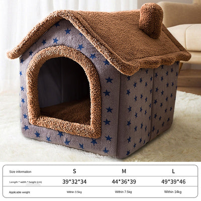 Cama Acogedora para Mascotas Pequeñas - Casa Perro Gato 4 Estaciones - Image 3