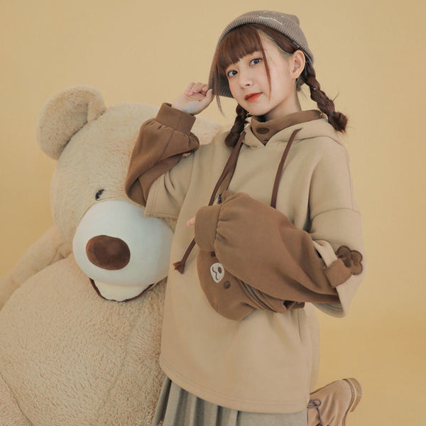 Sudadera Canguro Suelta Estilo Coreano para Estudiantes