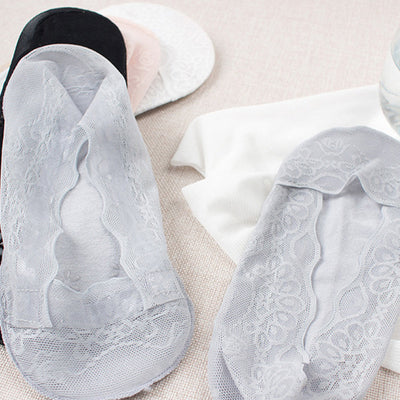 Calcetines de Encaje Talla Grande en Gasa de Algodón Suave para Mujer - Image 6