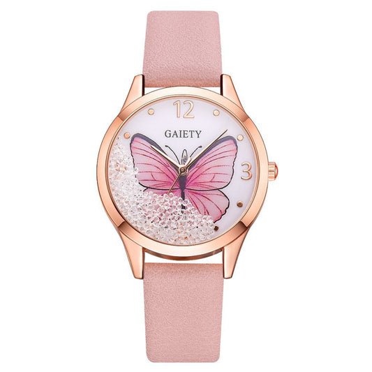 Reloj de Lujo para Mujer con Cristales Removibles y Diseño Mariposa - Image 2