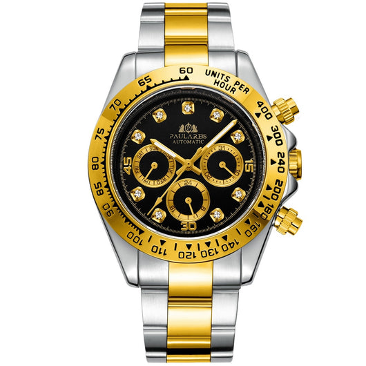 Reloj Automático Multifuncional con Esfera de Diamante Luminosa y Correa de Acero - Image 21
