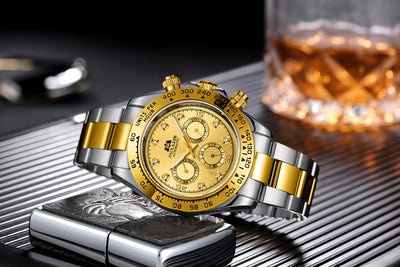Reloj Automático Multifuncional con Esfera de Diamante Luminosa y Correa de Acero - Image 31