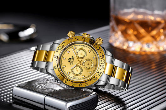 Reloj Automático Multifuncional con Esfera de Diamante Luminosa y Correa de Acero - Image 31
