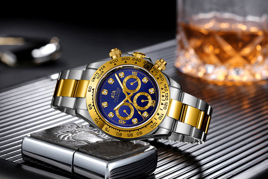 Reloj Automático Multifuncional con Esfera de Diamante Luminosa y Correa de Acero - Image 28