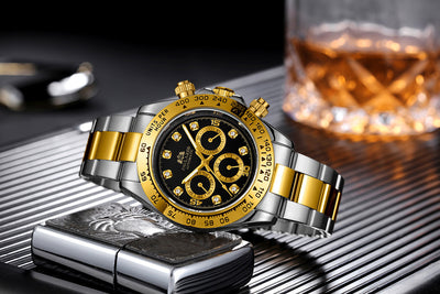 Reloj Automático Multifuncional con Esfera de Diamante Luminosa y Correa de Acero - Image 25