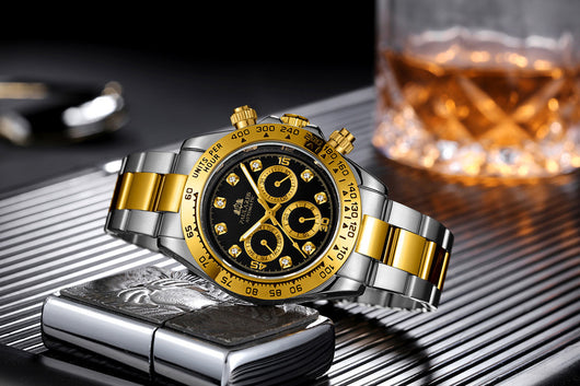 Reloj Automático Multifuncional con Esfera de Diamante Luminosa y Correa de Acero - Image 25