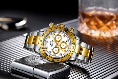 Reloj Automático Multifuncional con Esfera de Diamante Luminosa y Correa de Acero - Image 27