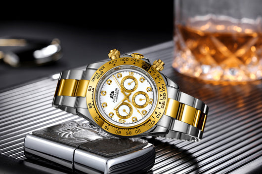 Reloj Automático Multifuncional con Esfera de Diamante Luminosa y Correa de Acero - Image 27