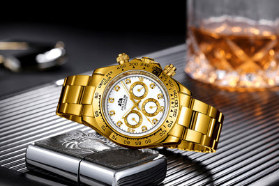 Reloj Automático Multifuncional con Esfera de Diamante Luminosa y Correa de Acero - Image 29