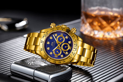 Reloj Automático Multifuncional con Esfera de Diamante Luminosa y Correa de Acero - Image 32