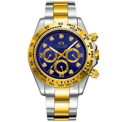 Reloj Automático Multifuncional con Esfera de Diamante Luminosa y Correa de Acero - Image 39