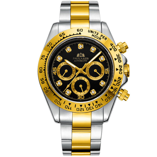 Reloj Automático Multifuncional con Esfera de Diamante Luminosa y Correa de Acero - Image 41
