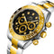 Reloj Automático Multifuncional con Esfera de Diamante Luminosa y Correa de Acero