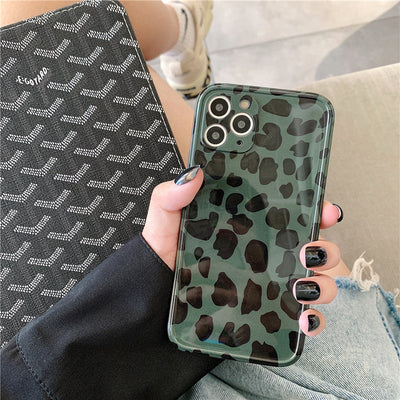 Funda para iPhone Estilo Retro Leopardo - Protección con Diseño Vintage