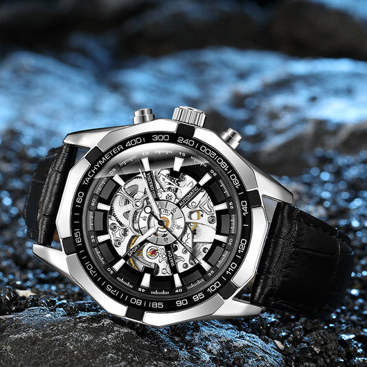 Reloj Mecánico Automático con Diseño Calado - Image 5