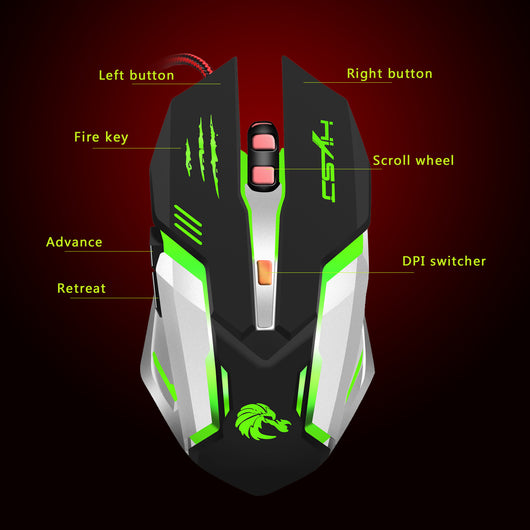 Ratón Gaming Mecánico S100 con Iluminación RGB - Image 6