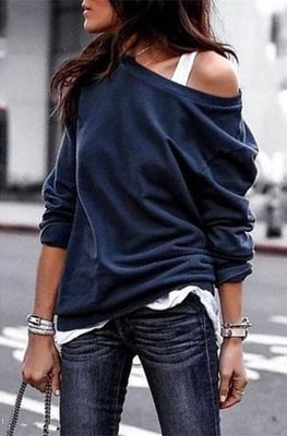 Blusa Clásica de Cuello Redondo y Manga Larga - Image 2