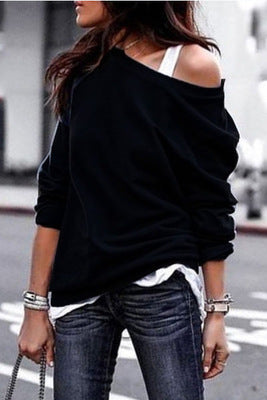 Blusa Clásica de Cuello Redondo y Manga Larga - Image 5