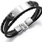 Pulsera de Cuero Multicapa para Hombre - Brazalete Elegante